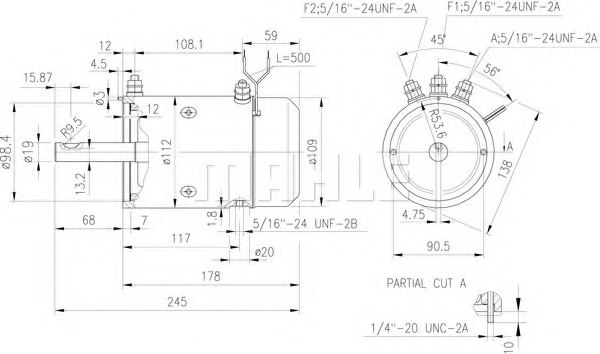 MAHLE ORIGINAL MM 10 Electric Motor